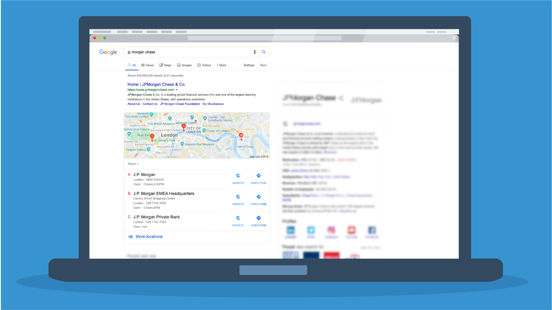 jpmorgan google page 1 maps