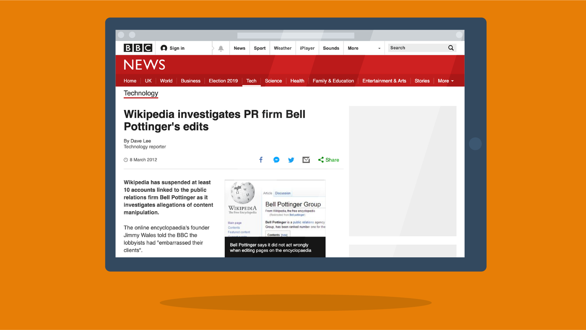 wikipedia investigation bell pottinger bbc article