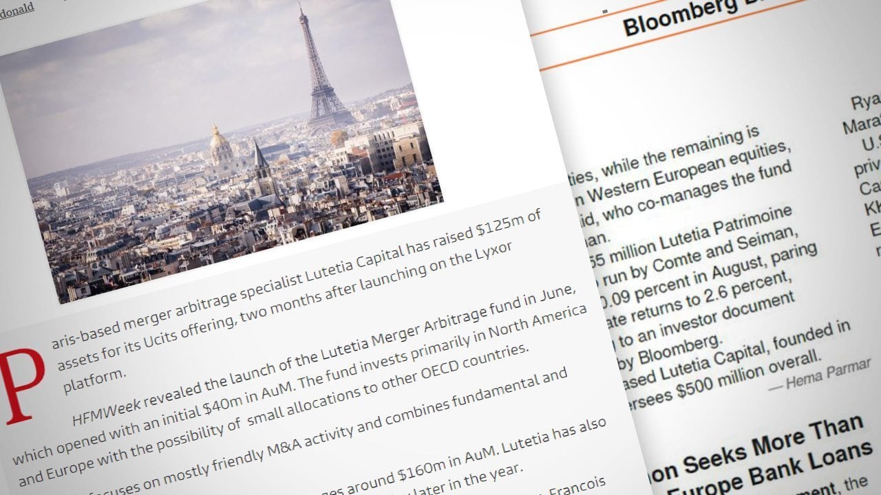 Cover image for post: Lutetia Capital - Fund Launch