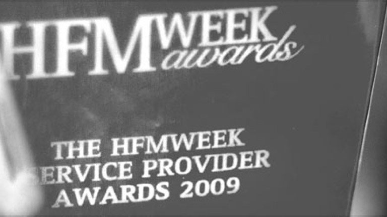 Cover image for post: Peregrine wins Best Small Public Relations Firm 2009 at the HFMWeek European Service Provider Awards