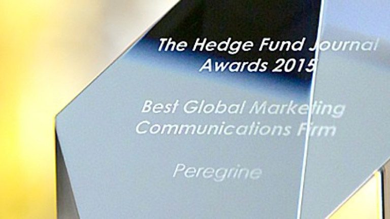 Cover image for post: Peregrine Wins The Hedge Fund Journal 2015 Award for Best Global Marketing Communications Firm