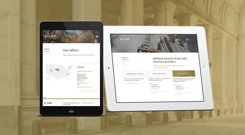 A-CAP Holdings Website