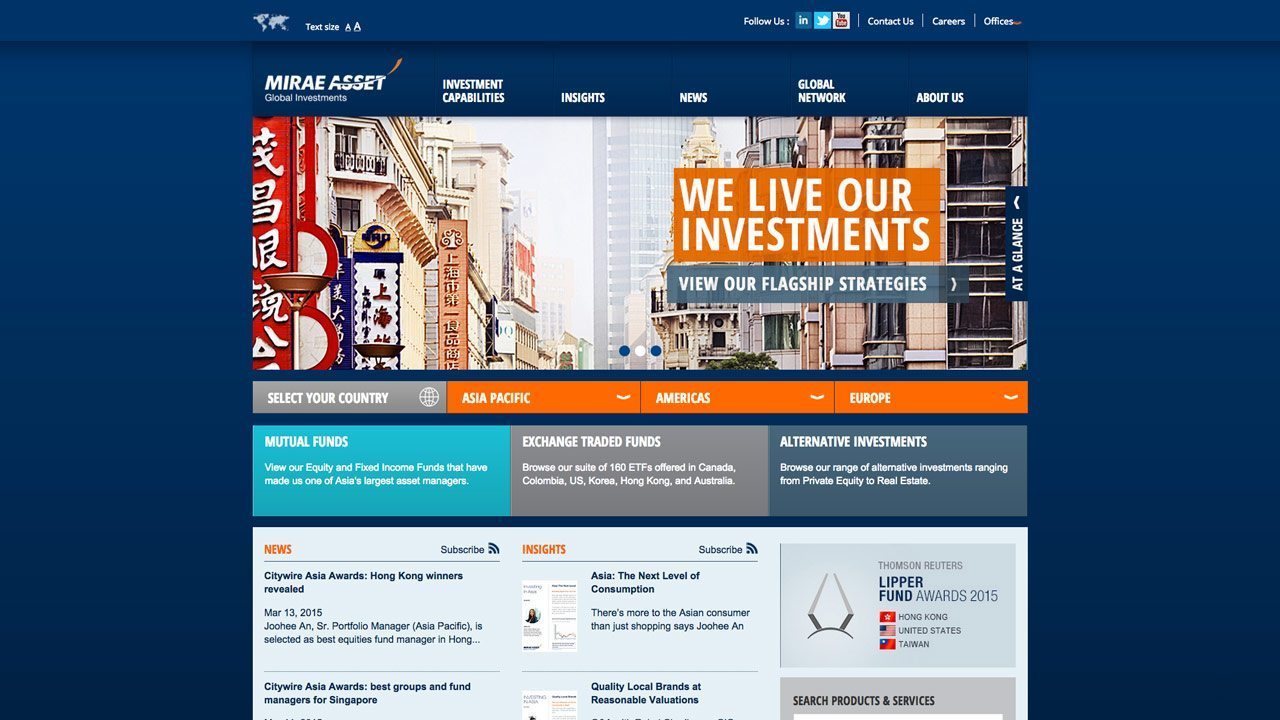 Mirae Asset Global Investments Homepage